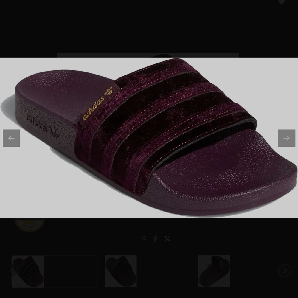 New Wmns Adilette Slide 'Victory Crimson Size 9 - Picture 12 of 15